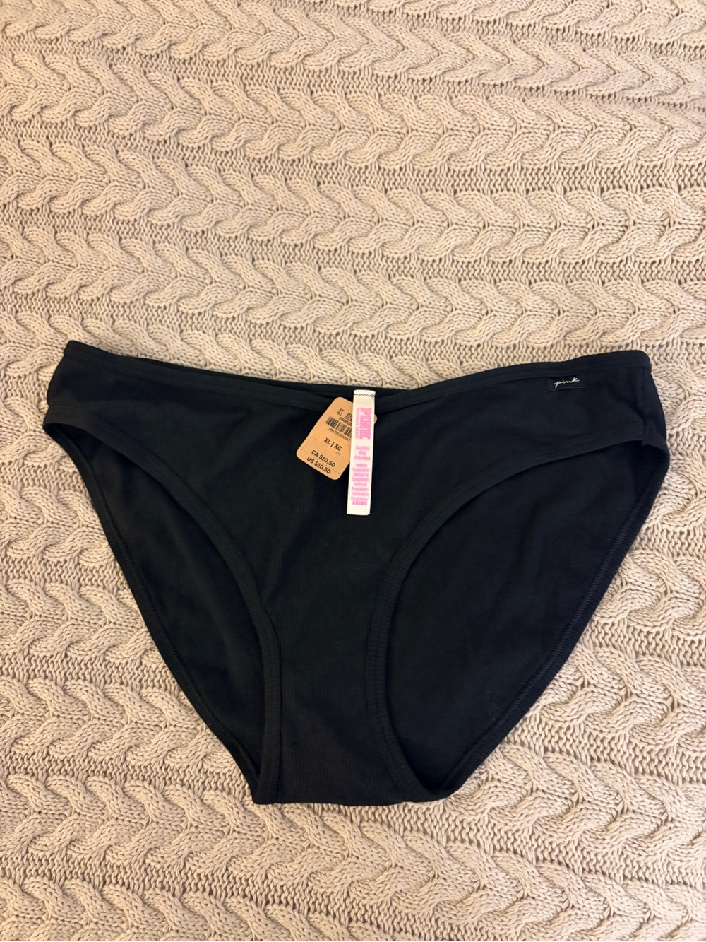 VS PINK Black Underwear